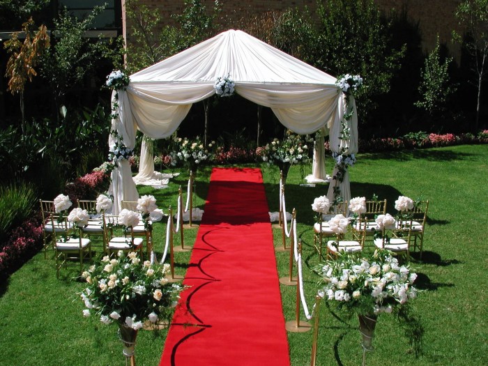 Hochzeit im garten deko